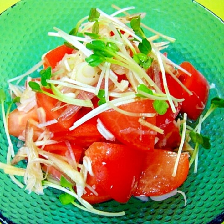 【中華ごま】トマトの香味野菜和え